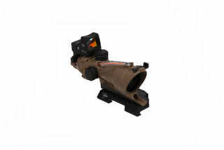 Trijicon ACOG 4x32 scope in FDE with RMR type 2 mounted on top
